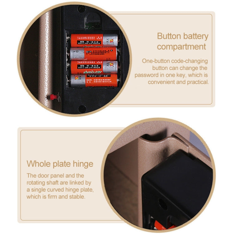 17E Home Mini Electronic Security Lock Box Wall Cabinet Safety Box without Coin-operated Function 17E Home Mini Electronic Security Lock Box Wall Cabinet Safety Box without Coin-operated Function